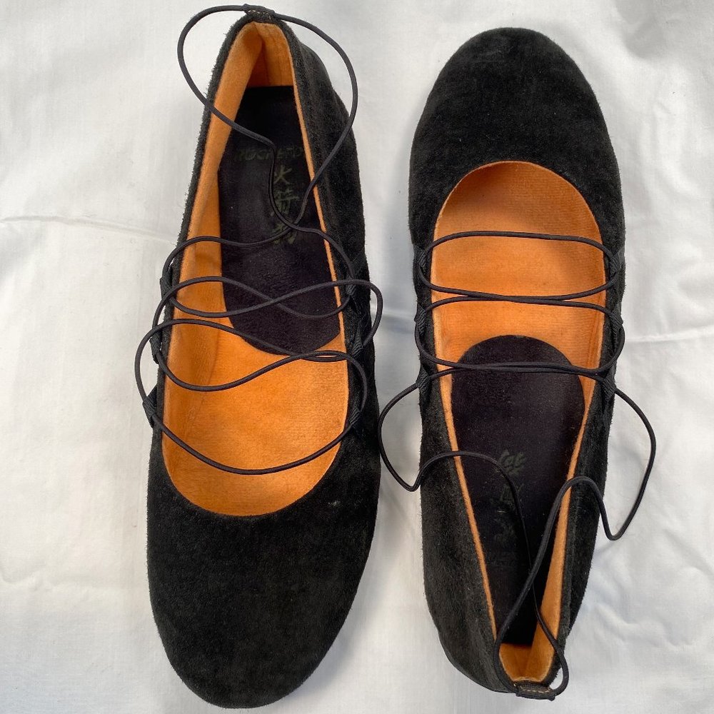 Rocket Dog Black Suede Flats